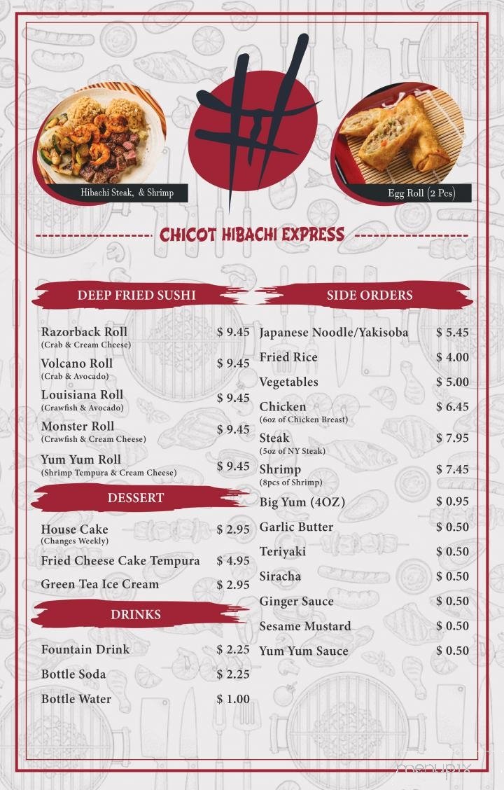 Menu page 2