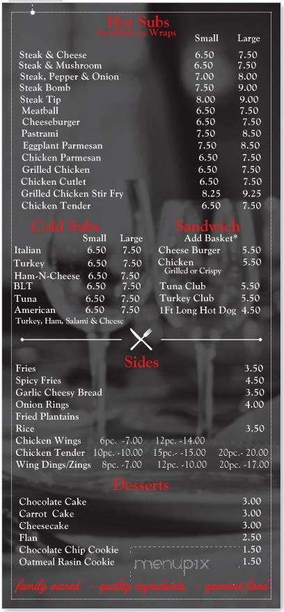 Menu page 2