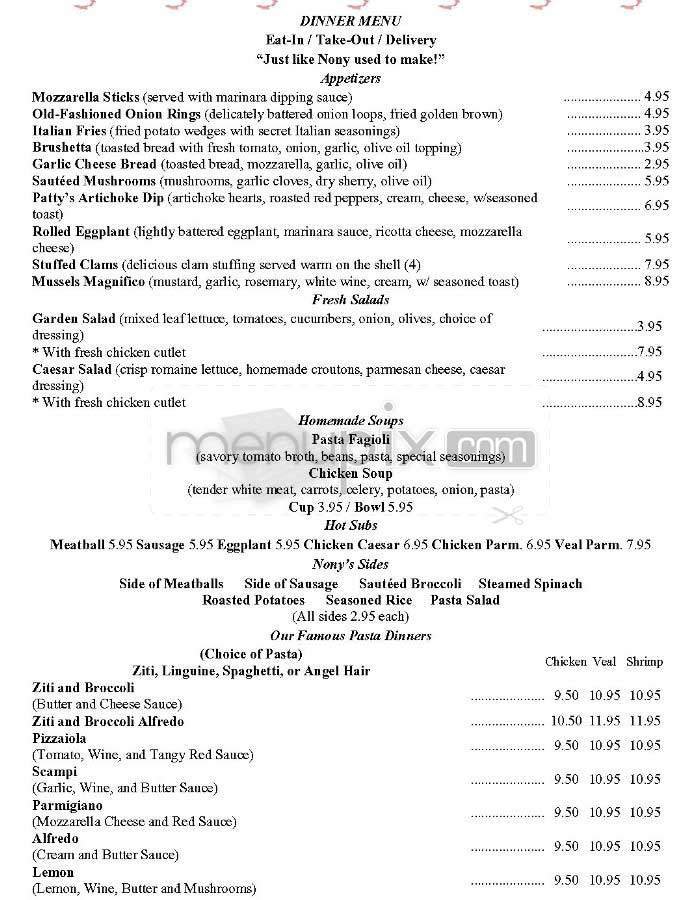 Menu page 1