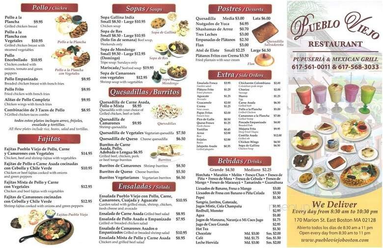 Menu page 1
