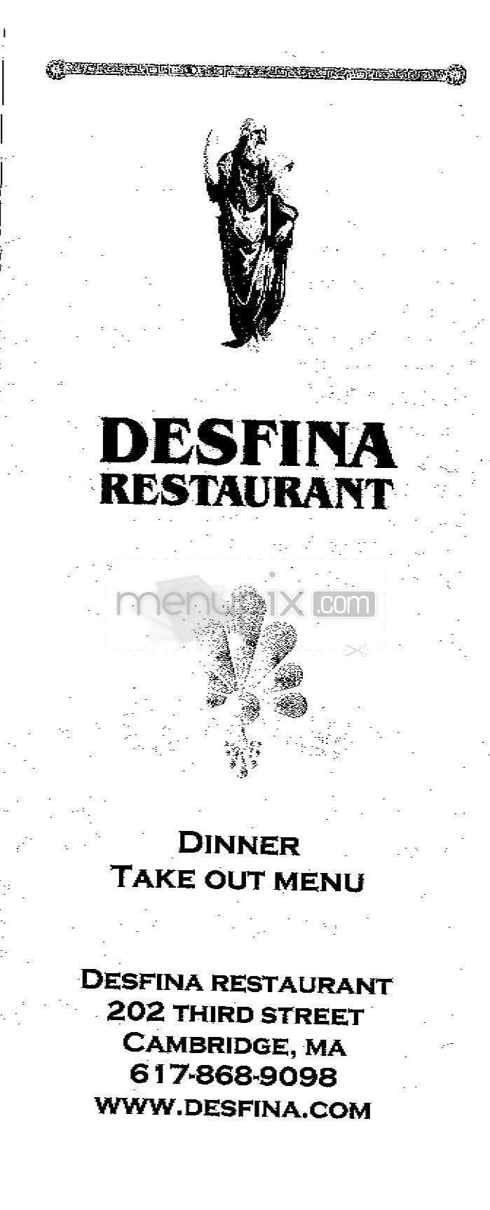 Menu page 1