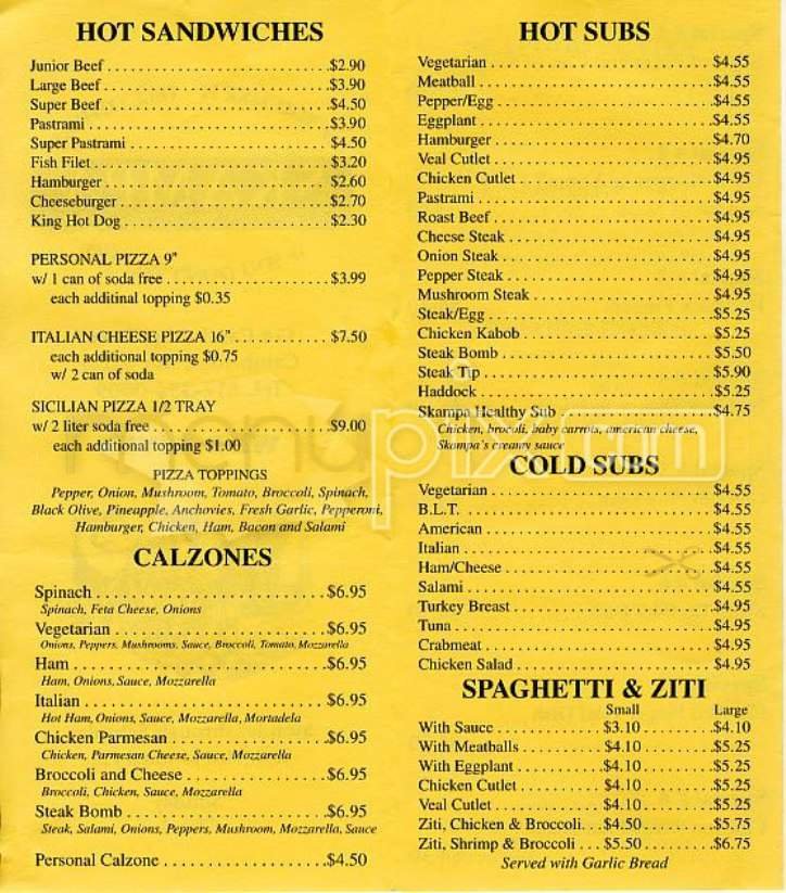 Menu page 2