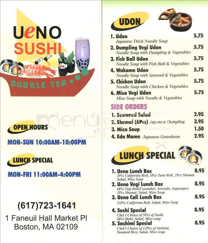 Menu page 1