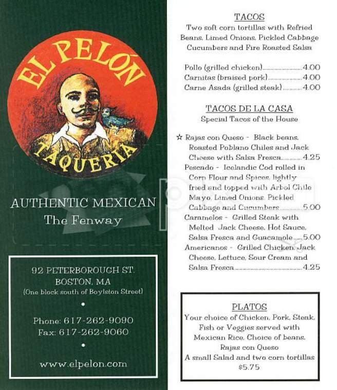 Menu page 1
