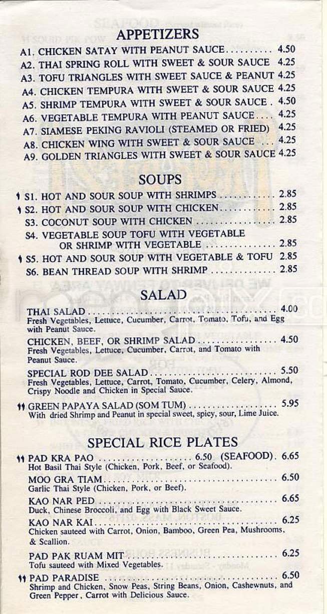 Menu page 1