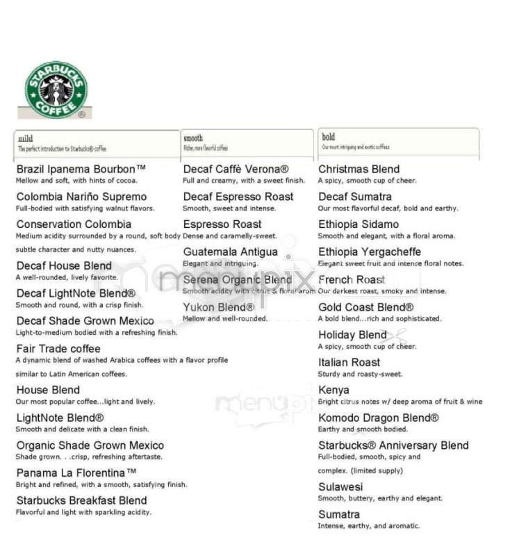 Menu page 1