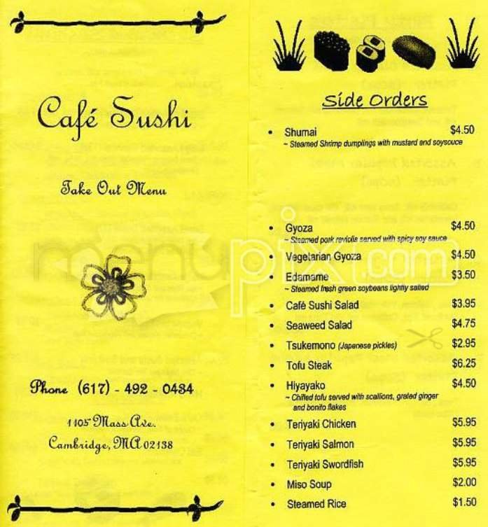 Menu page 1