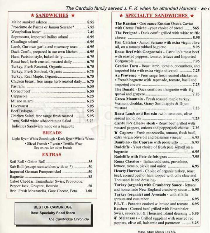 Menu page 2