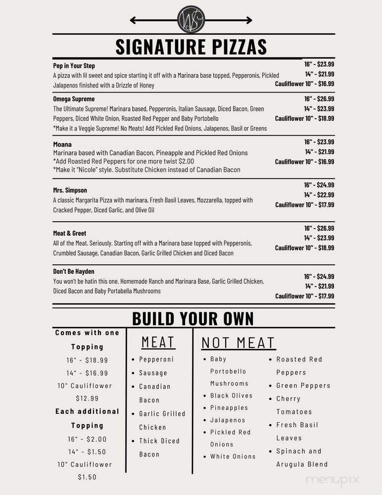 Menu page 3
