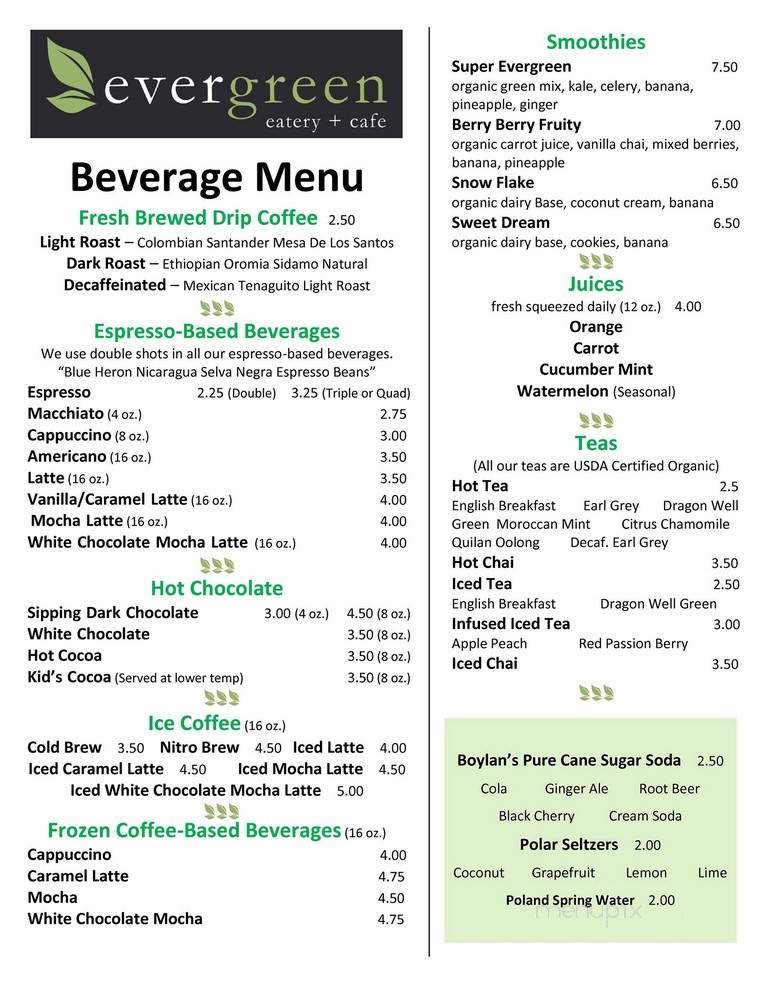 Menu page 1