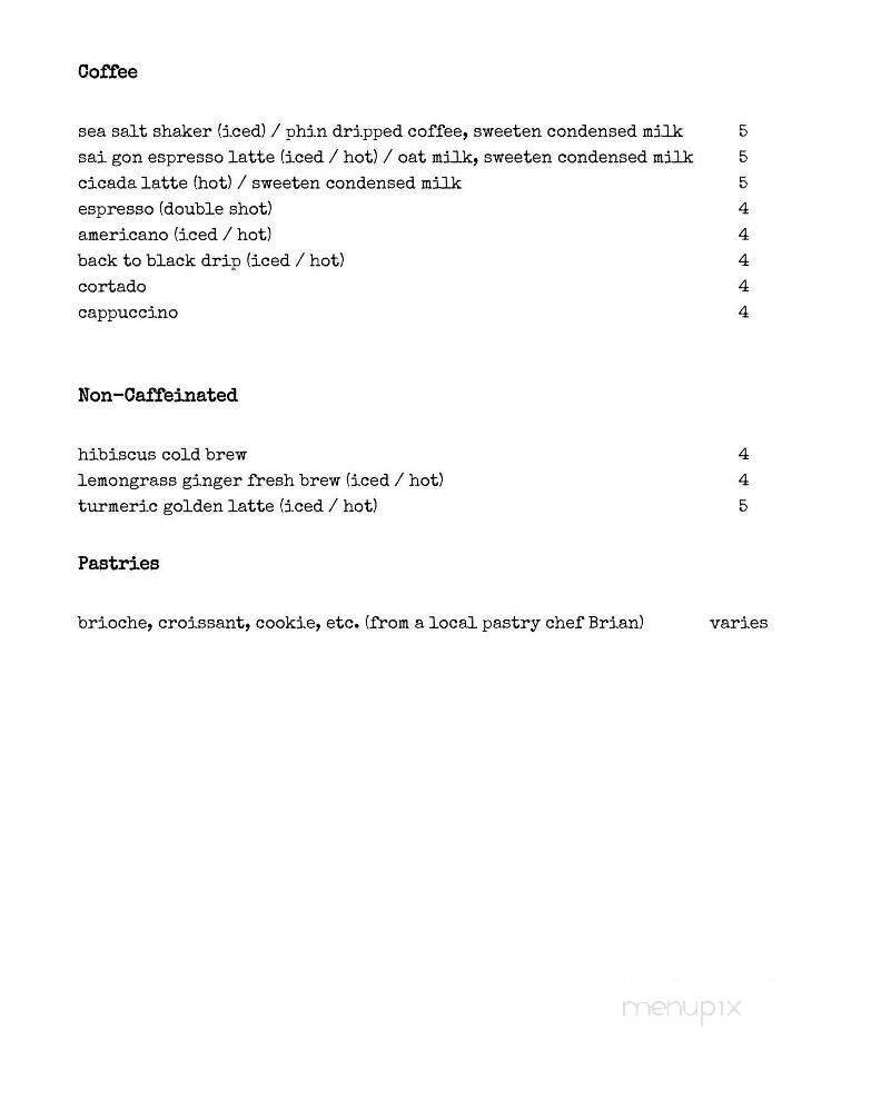 Menu page 1
