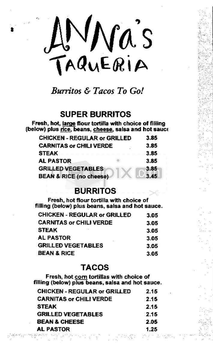 Menu page 1