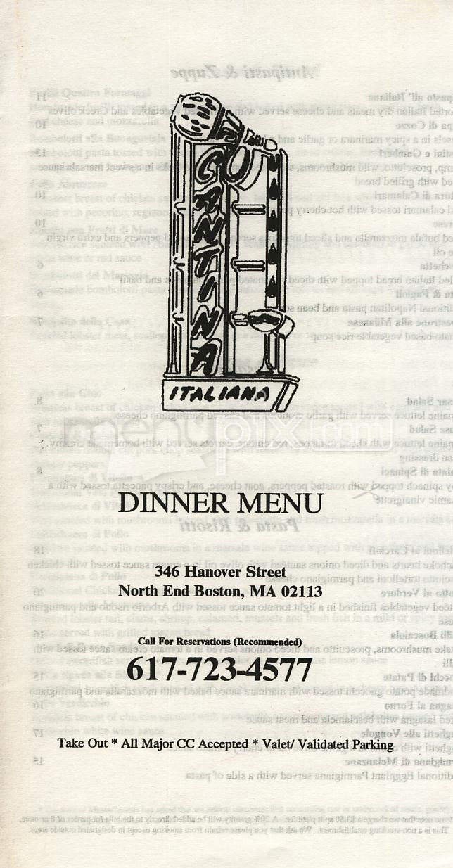 Menu page 1
