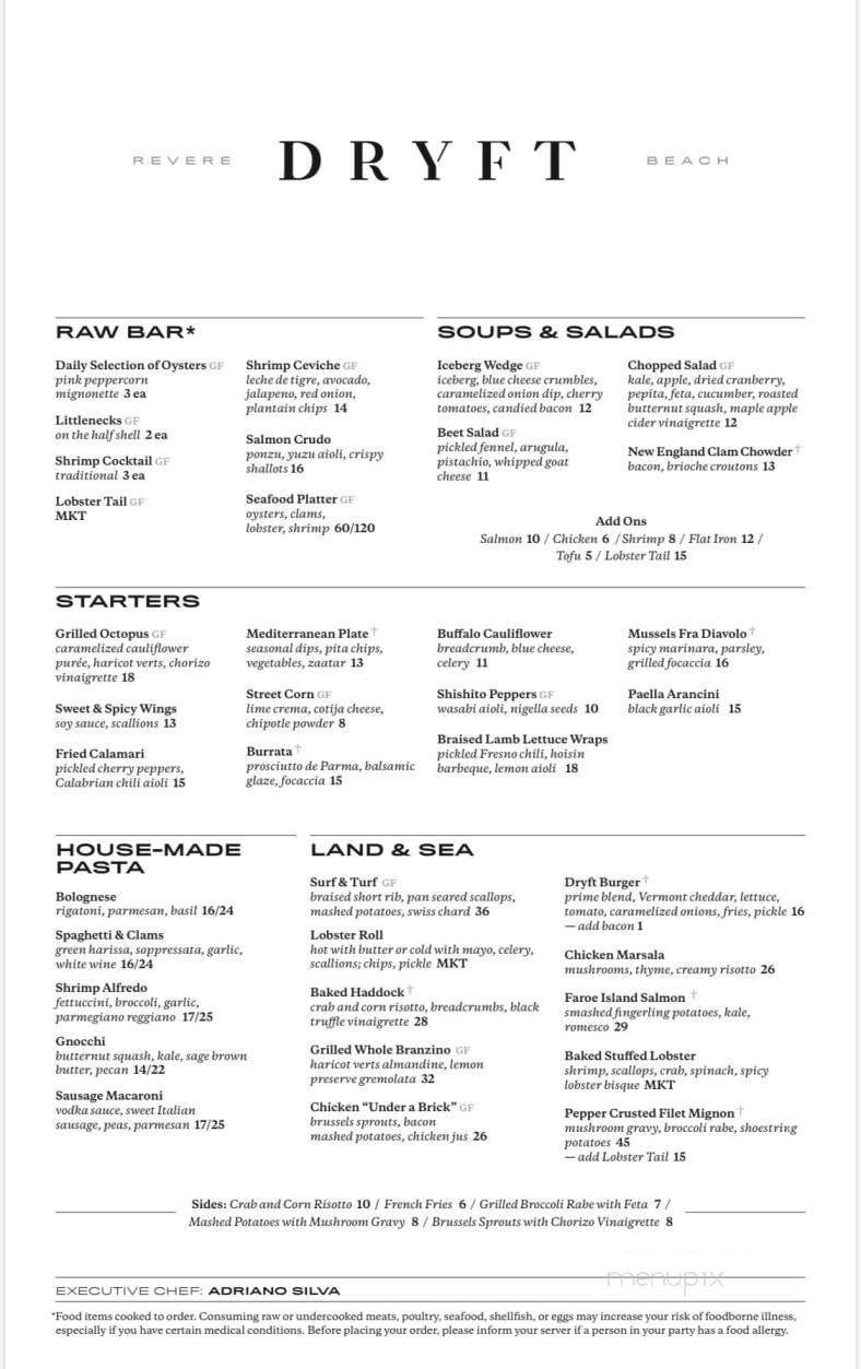 Menu page 1