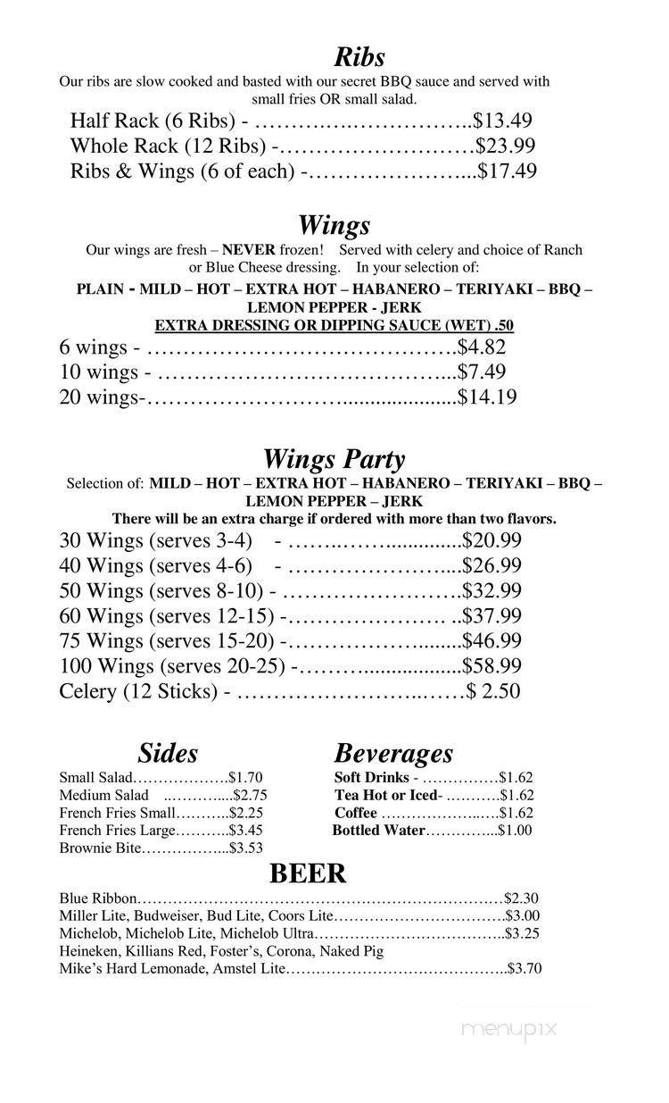 Menu page 3