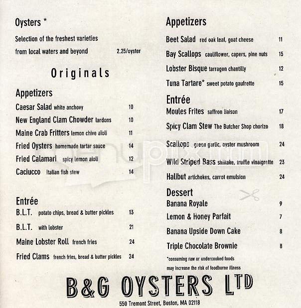Menu page 1