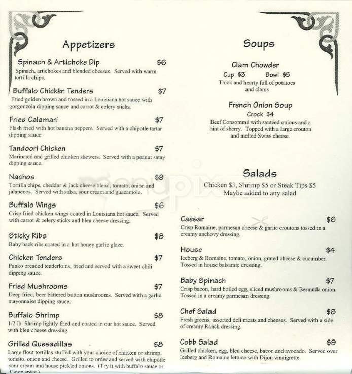 Menu page 1