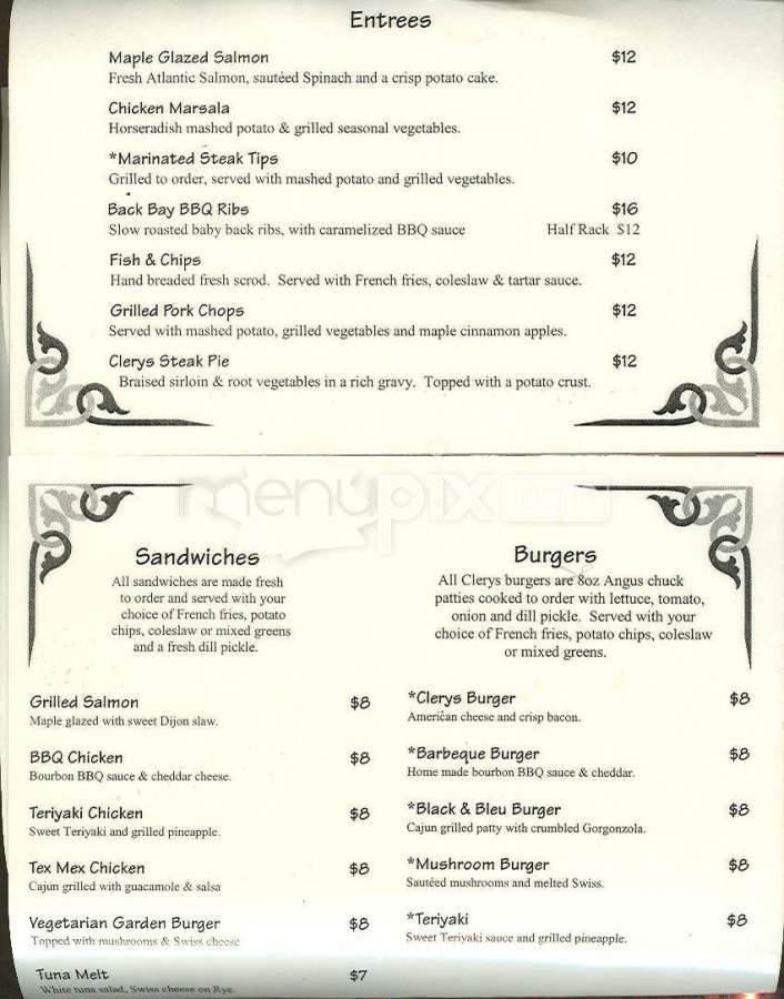Menu page 2