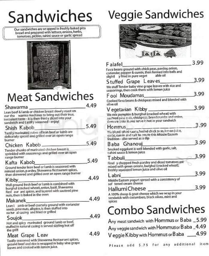 Menu page 2