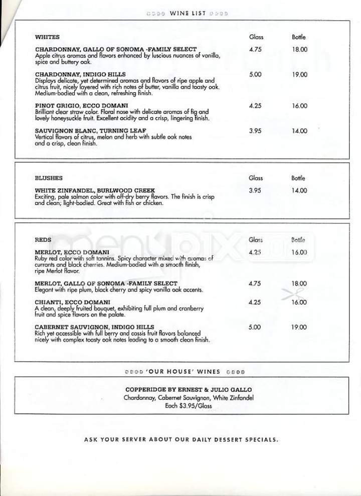 Menu page 1