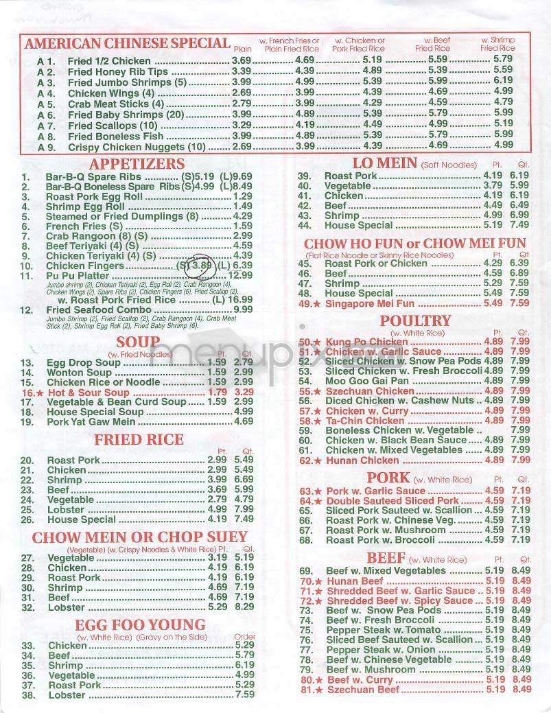Menu page 2