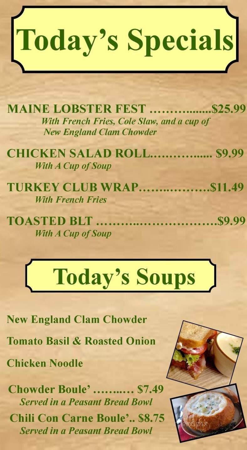 Menu page 1