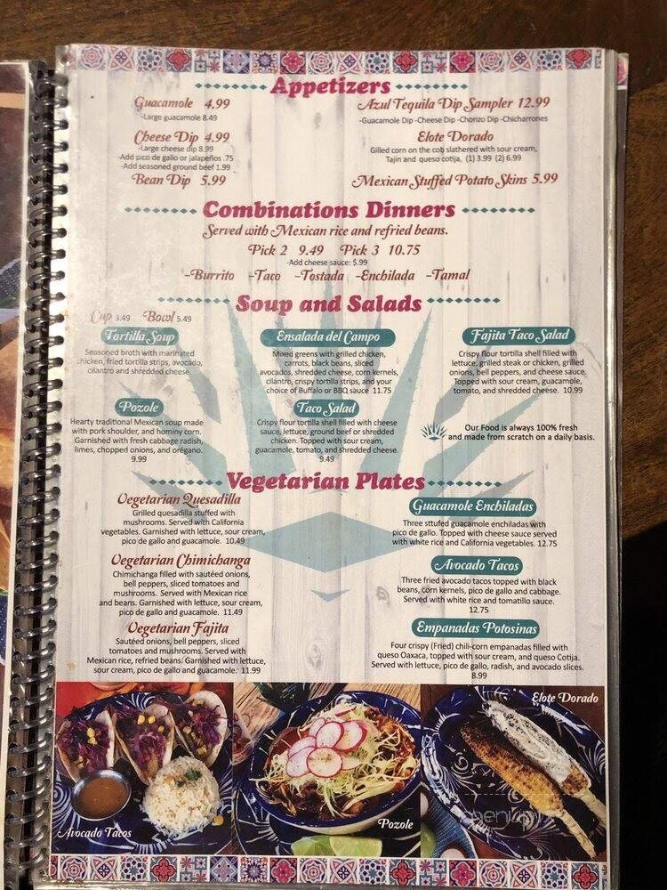 Menu page 8