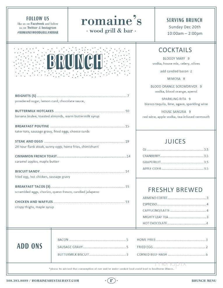 Menu page 1