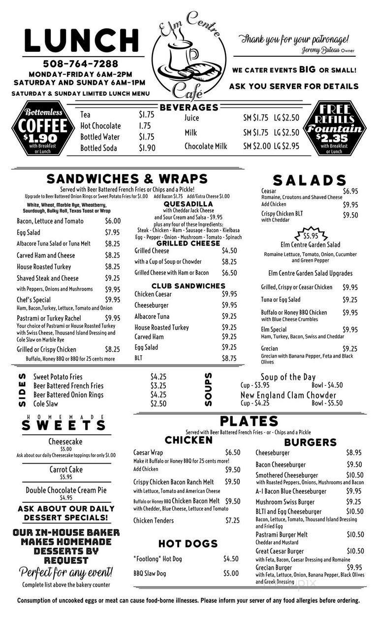 Menu page 2