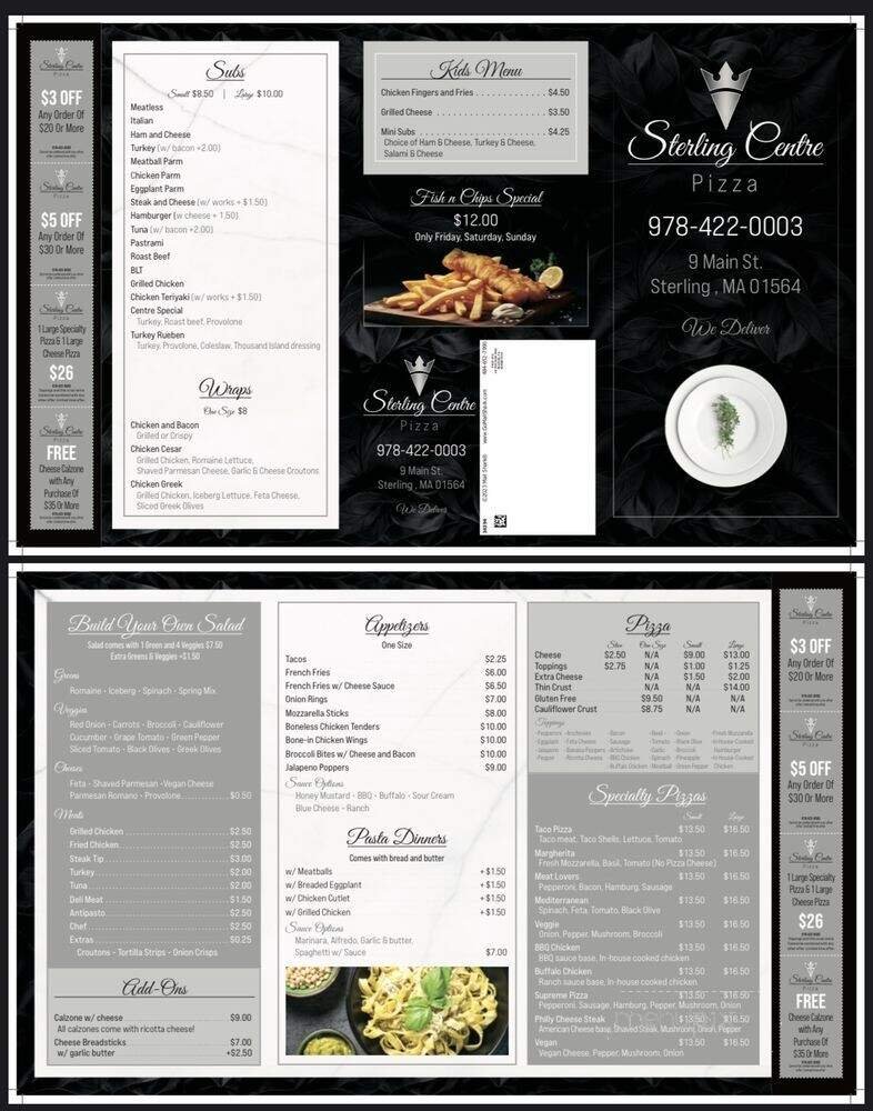 Menu page 1