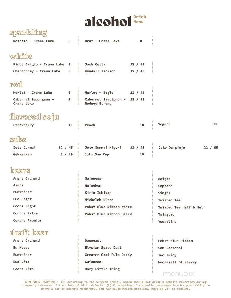 Menu page 2