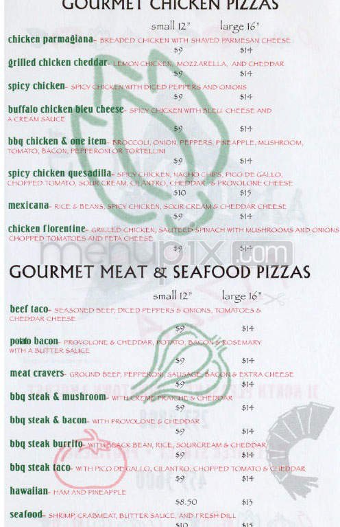 Menu page 2