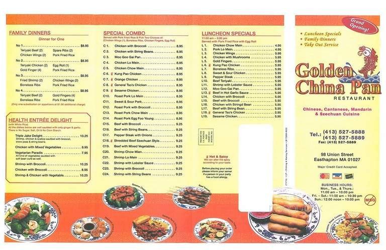 Menu page 1