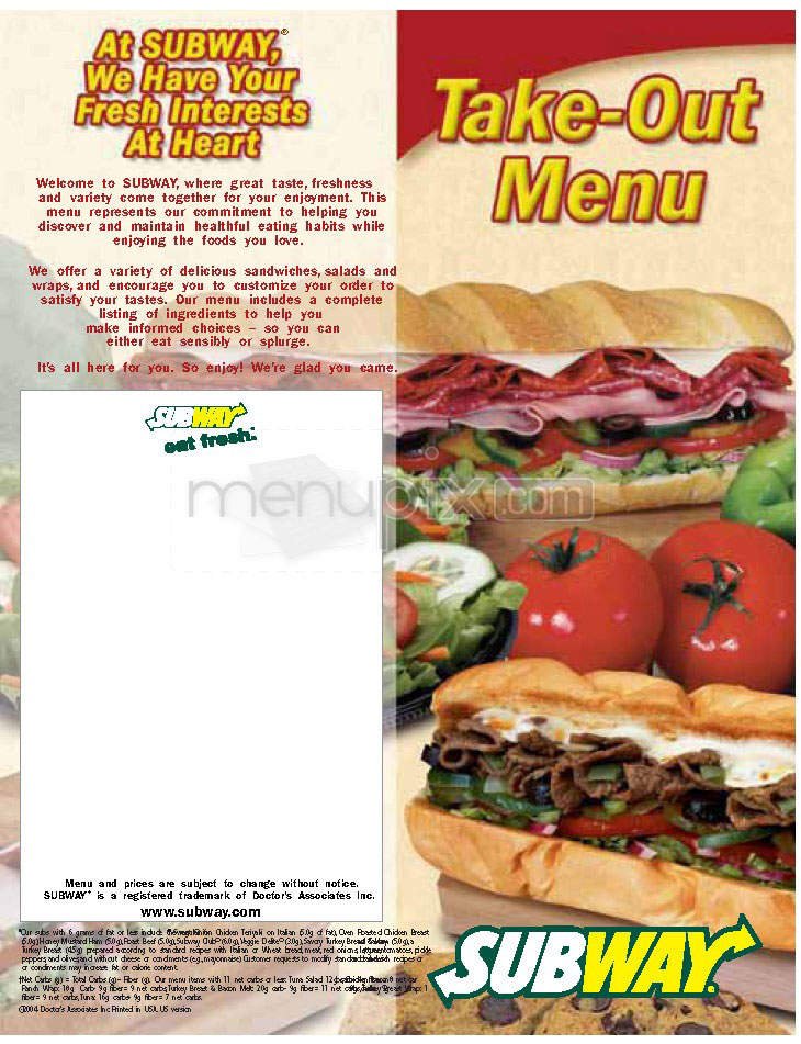 Menu page 1