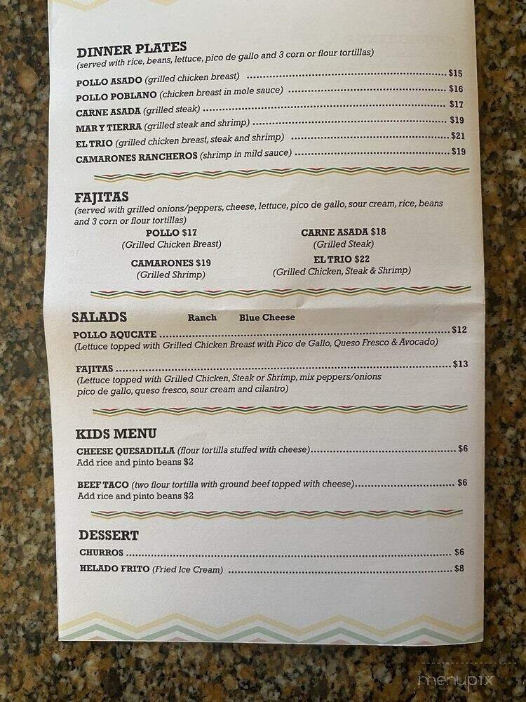 Menu page 2