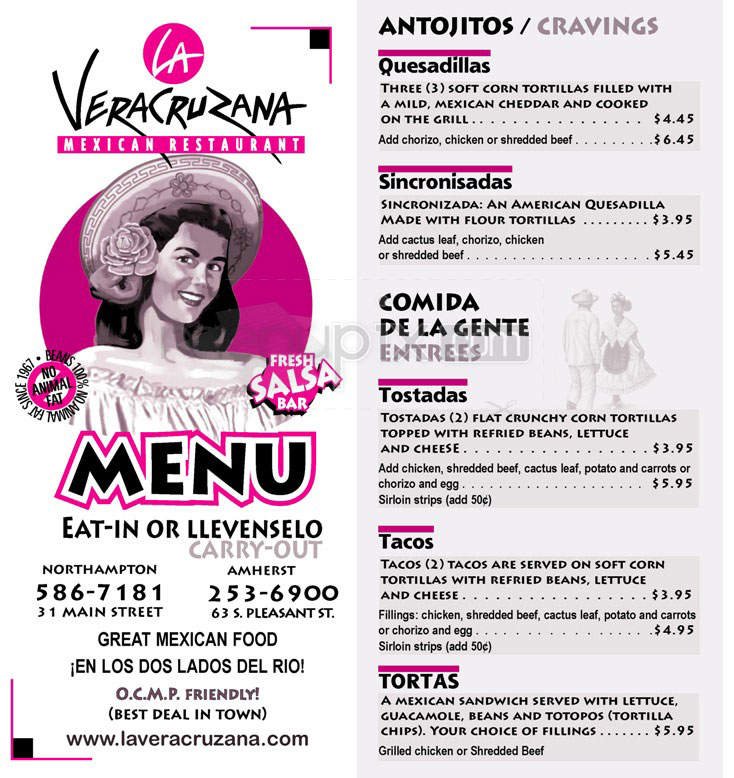 Menu page 1