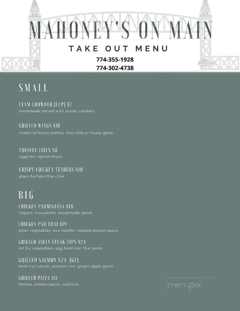Menu page 1