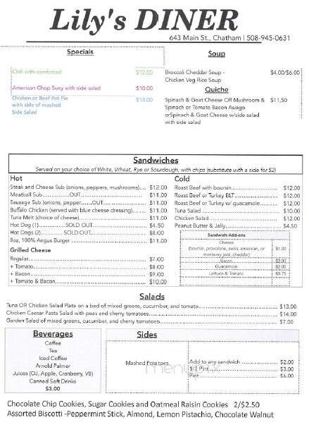 Menu page 1