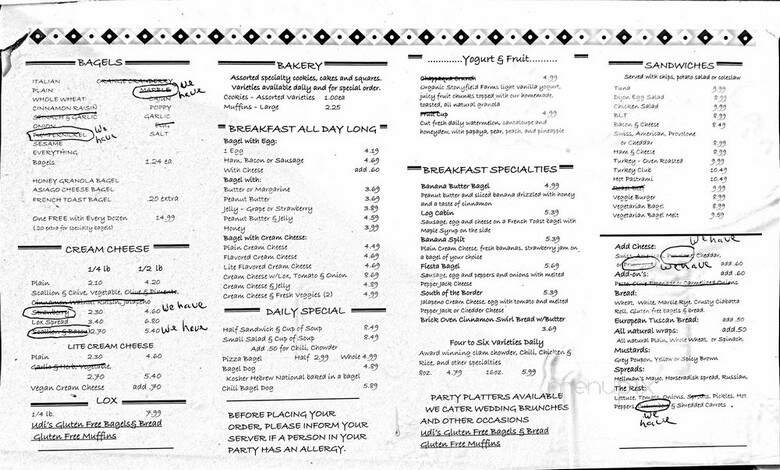 Menu page 1