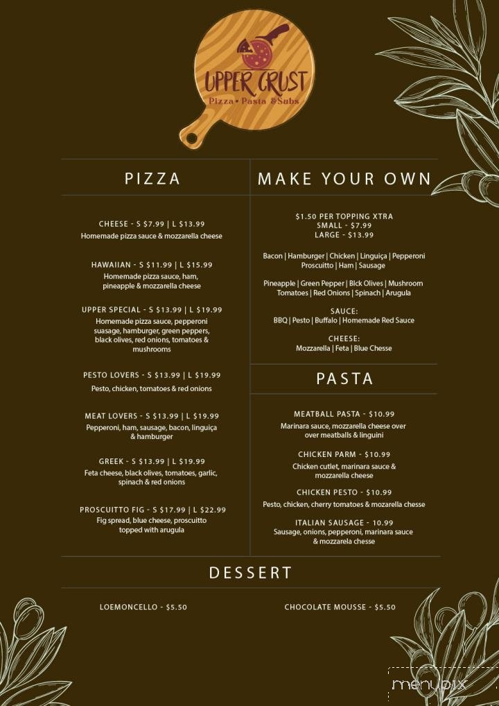 Menu page 1