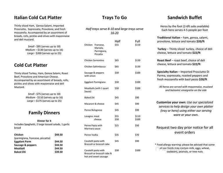 Menu page 2