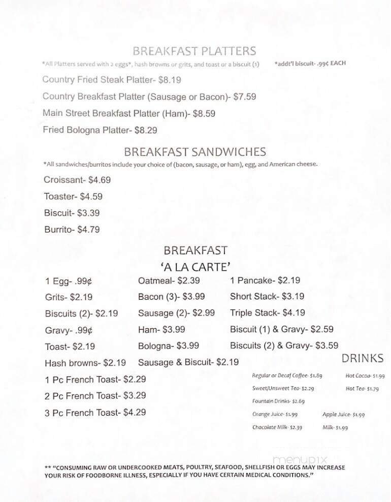 Menu page 2