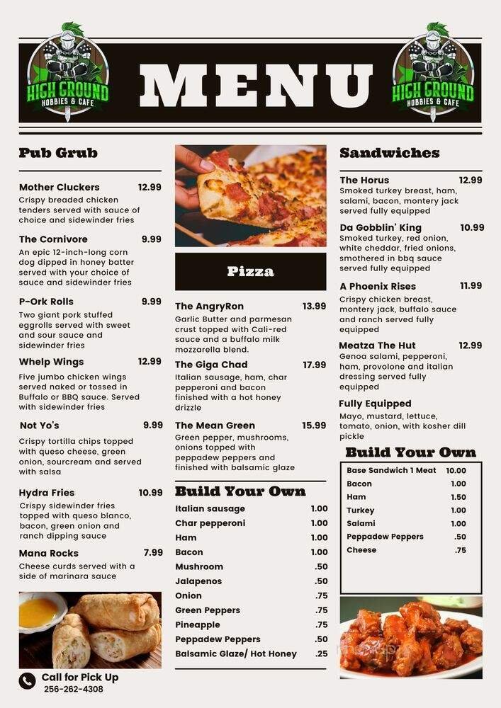 Menu page 1