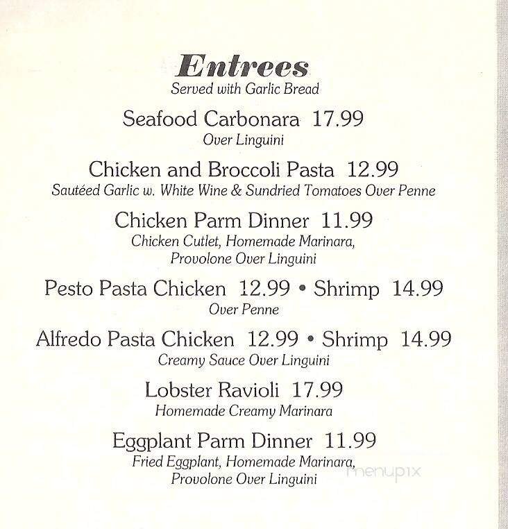 Menu page 1