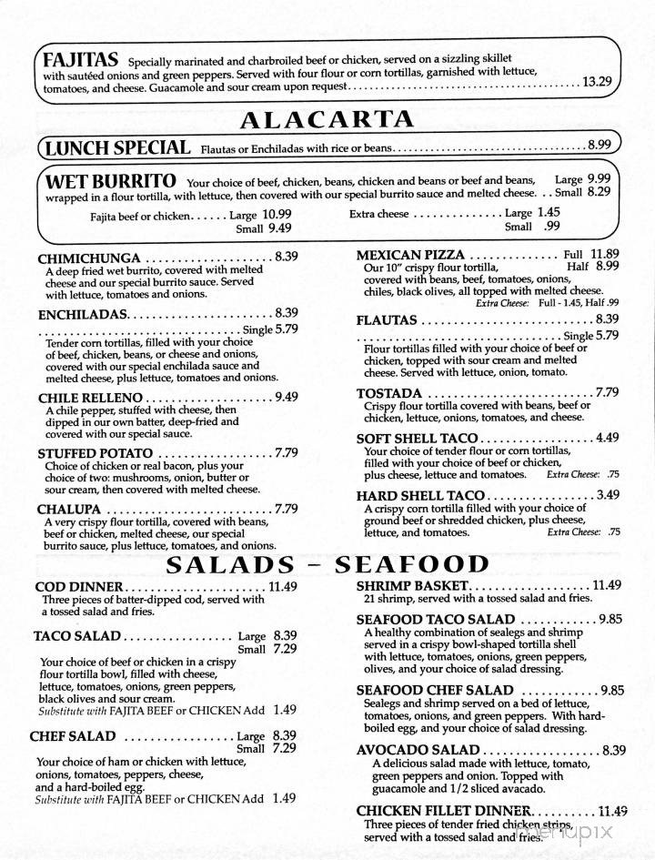 Menu page 1
