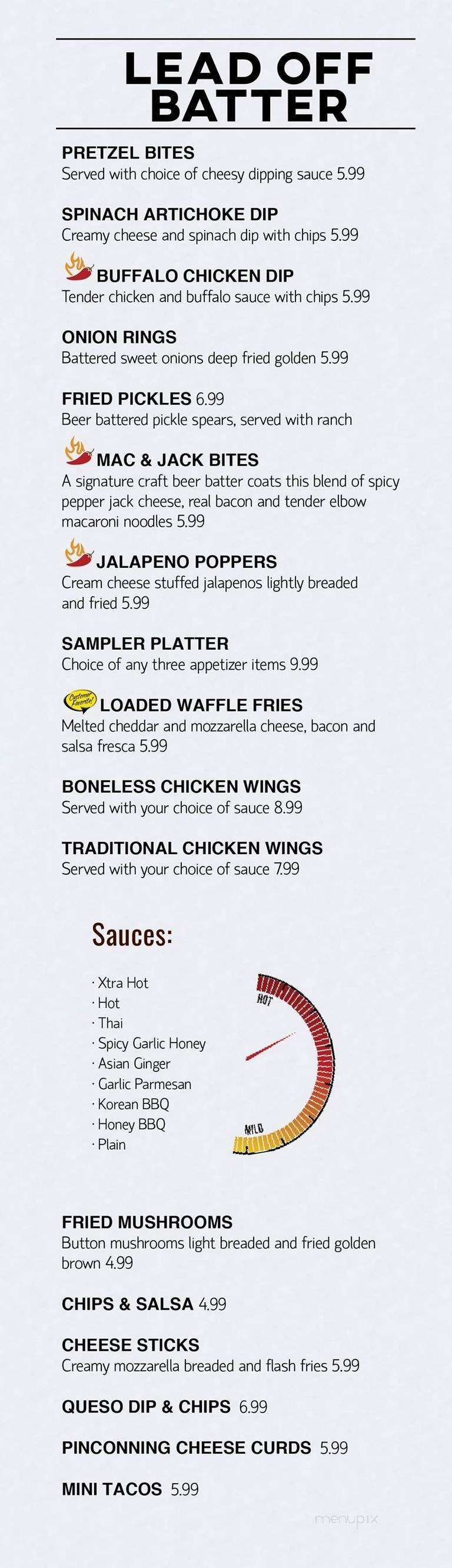 Menu page 1