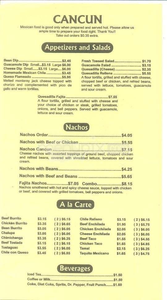 Menu page 2