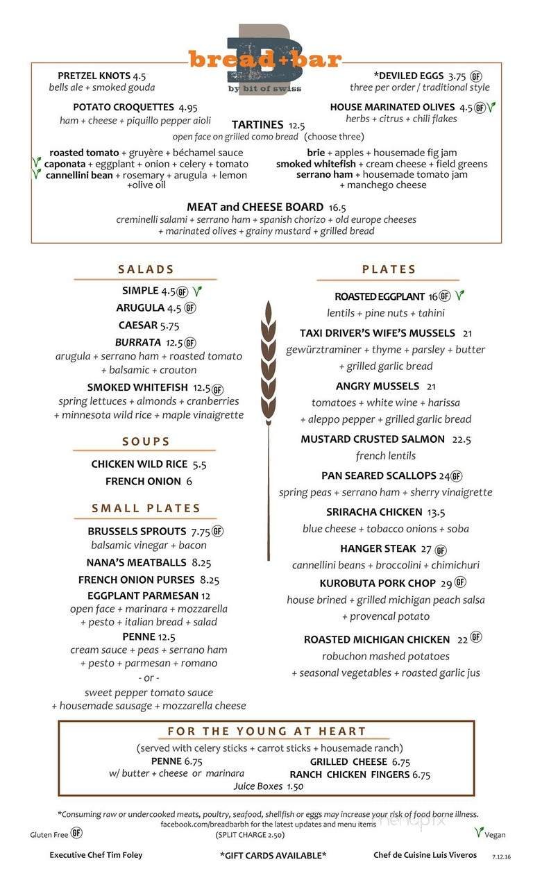 Menu page 2