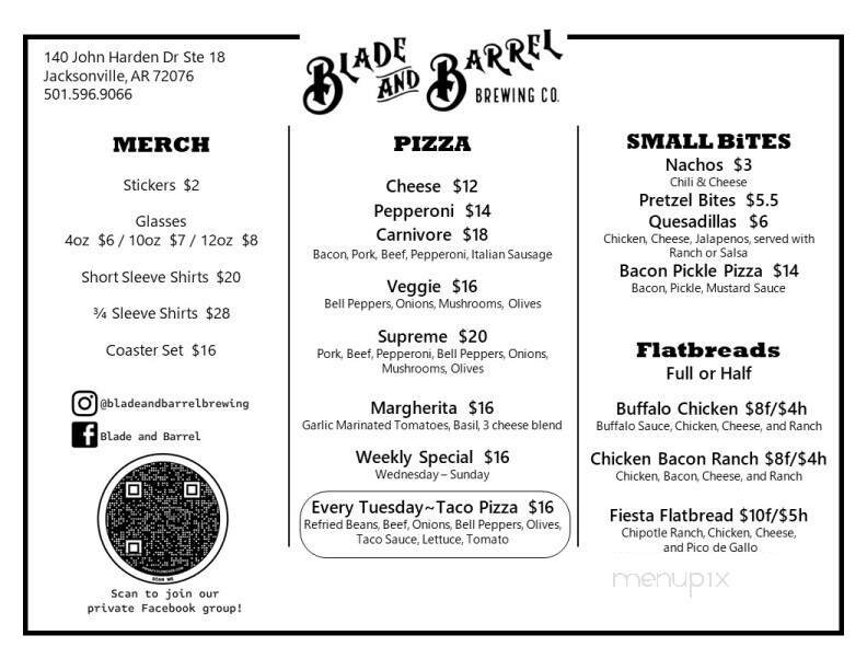 Menu page 1