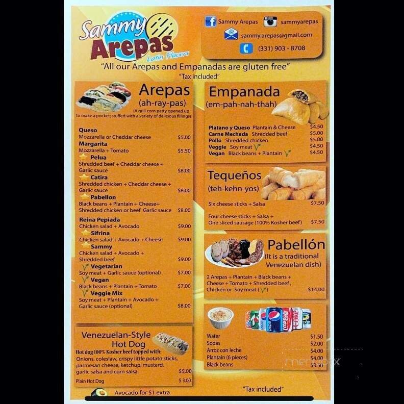 Menu page 1